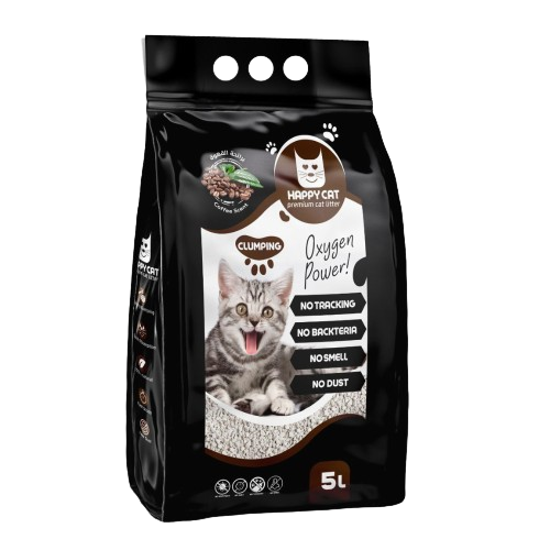 Happy Cat Premium Clumping Coffee Cat Litter 5L
