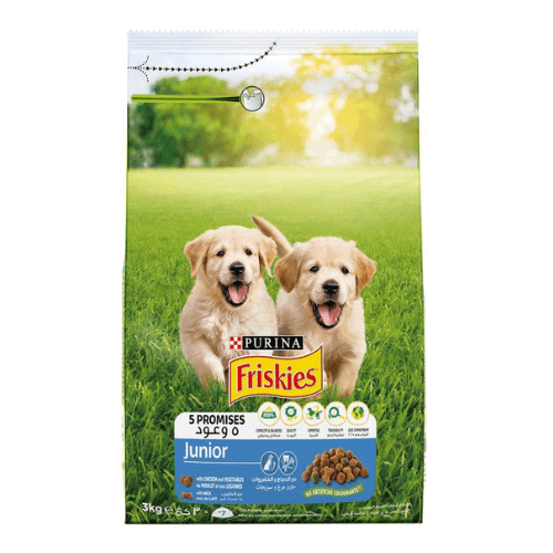 Purina Friskies Junior with Chicken and Vegetables 3kg - Premium Puppy Food for Optimal Growth | Pet City Shop