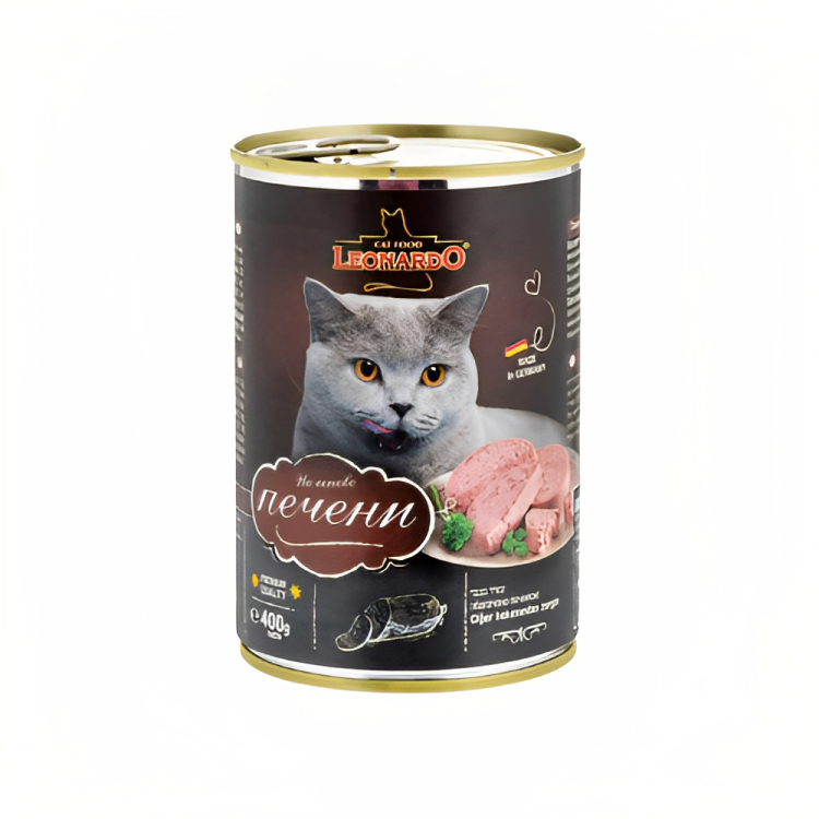 Leonardo Cat Wet Food Rich in Liver 400g