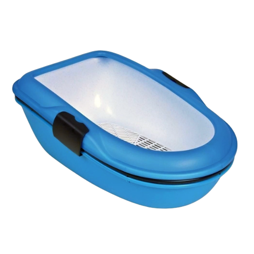 Litter Box with 2 Levels for Cats - Spacious
