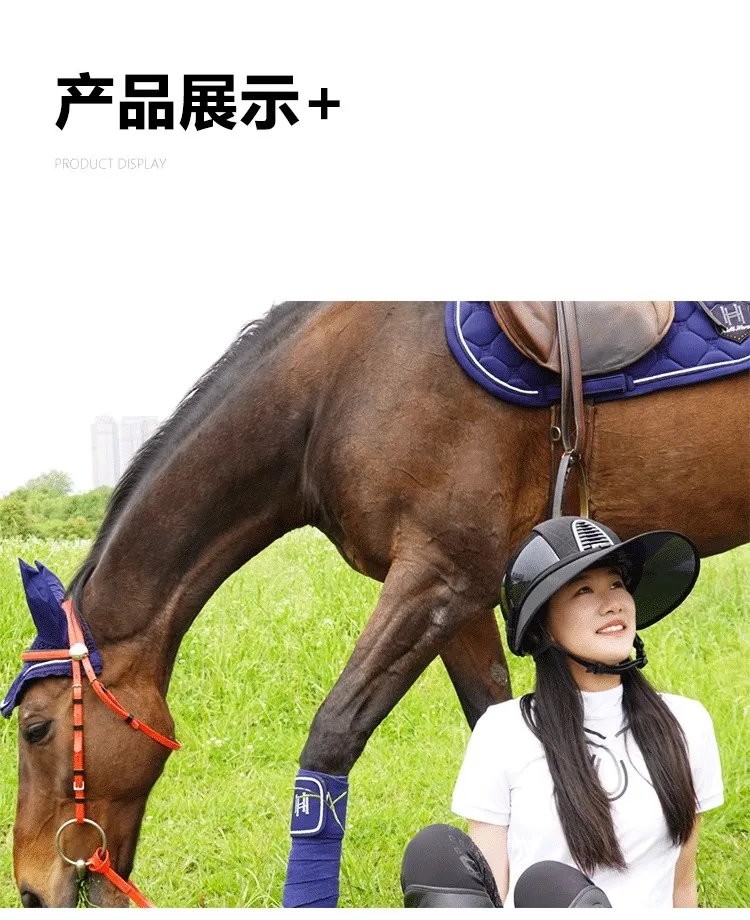 Hello Horse Equestrian Sports Sun Hat – Anti-UV, Light-Blocking Summer Face Covering Hat for Outdoor Riding & Knight Gear - الصورة 31