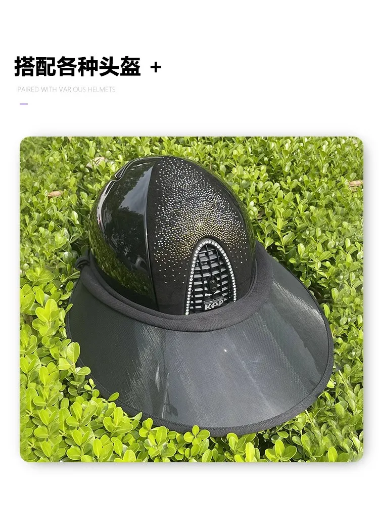 Hello Horse Equestrian Sports Sun Hat – Anti-UV, Light-Blocking Summer Face Covering Hat for Outdoor Riding & Knight Gear - الصورة 26