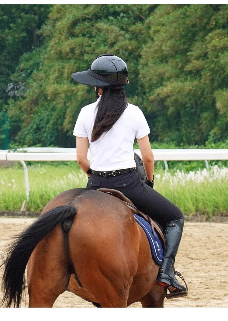 Hello Horse Equestrian Sports Sun Hat – Anti-UV, Light-Blocking Summer Face Covering Hat for Outdoor Riding & Knight Gear - الصورة 35